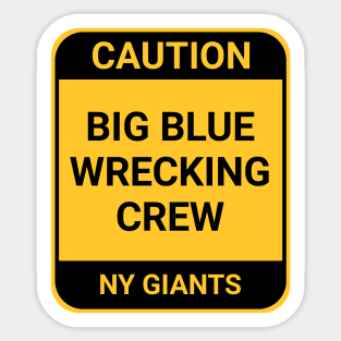 BIG BLUE WRECKING CREW Sticker